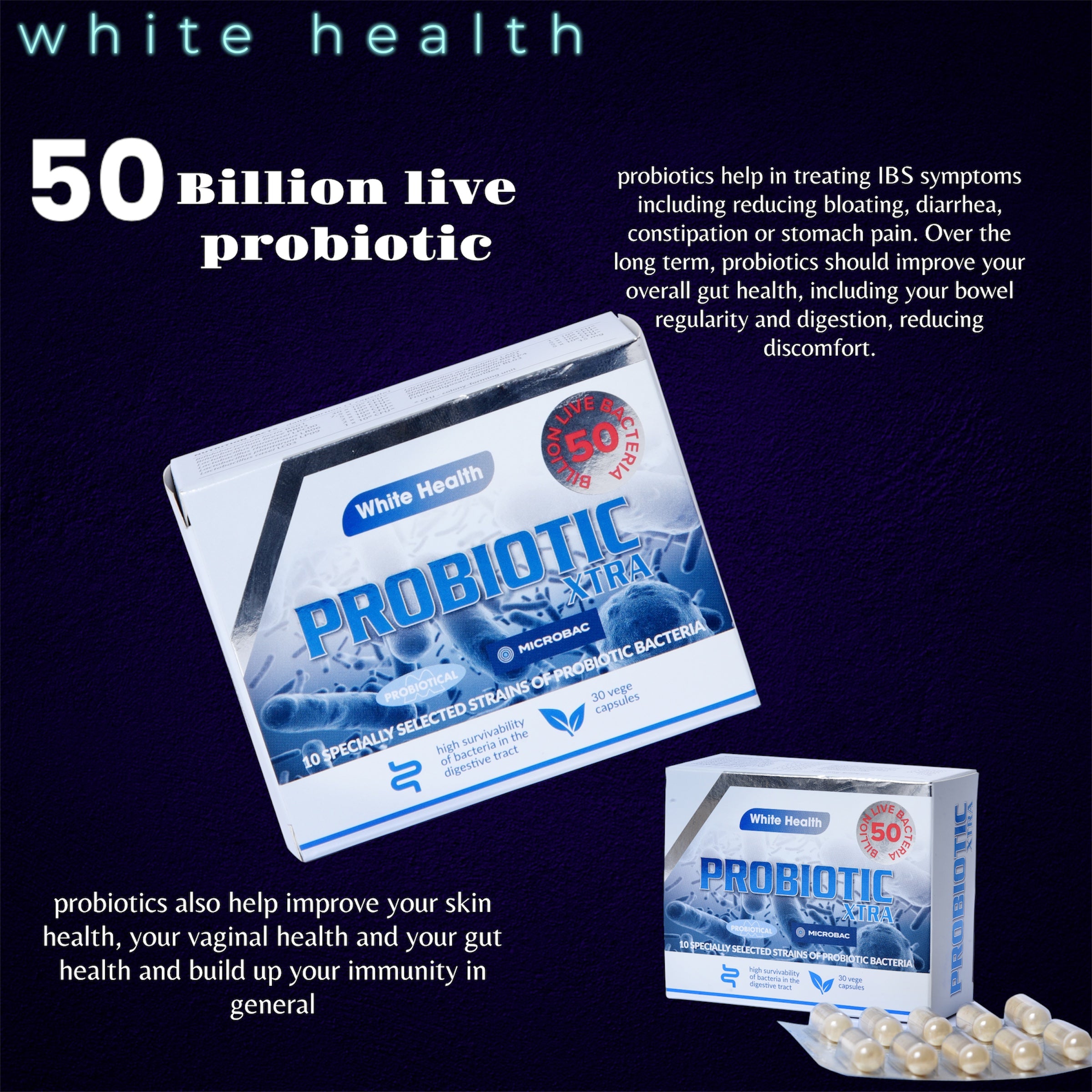 White Health Probiotic Extra