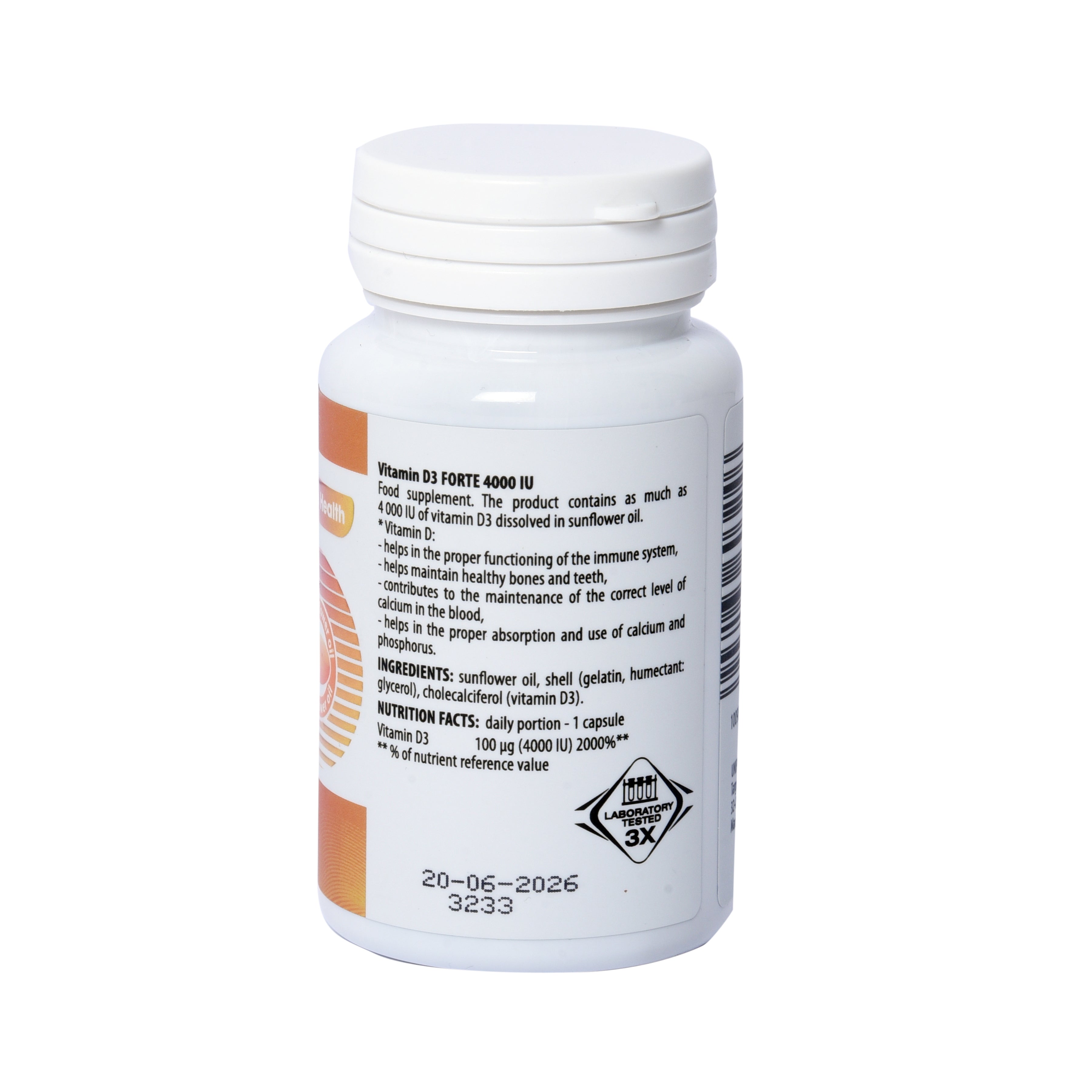 White Health™ Vitamin D3 Forte 4000 IU