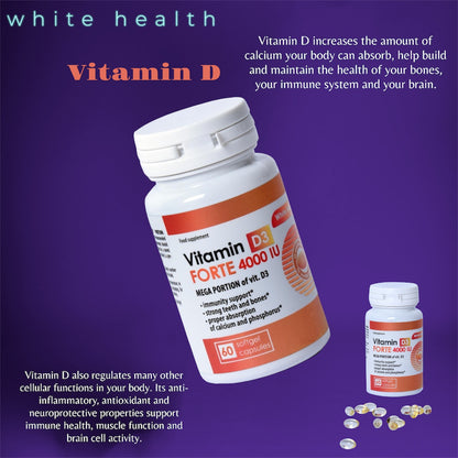 White Health™ Vitamin D3 Forte 4000 IU